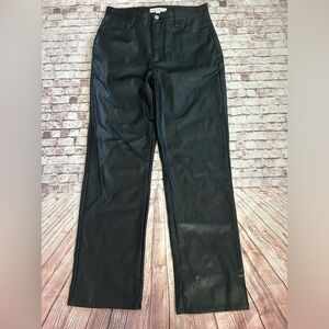 And Now This Faux Black Leather Pant Size 6